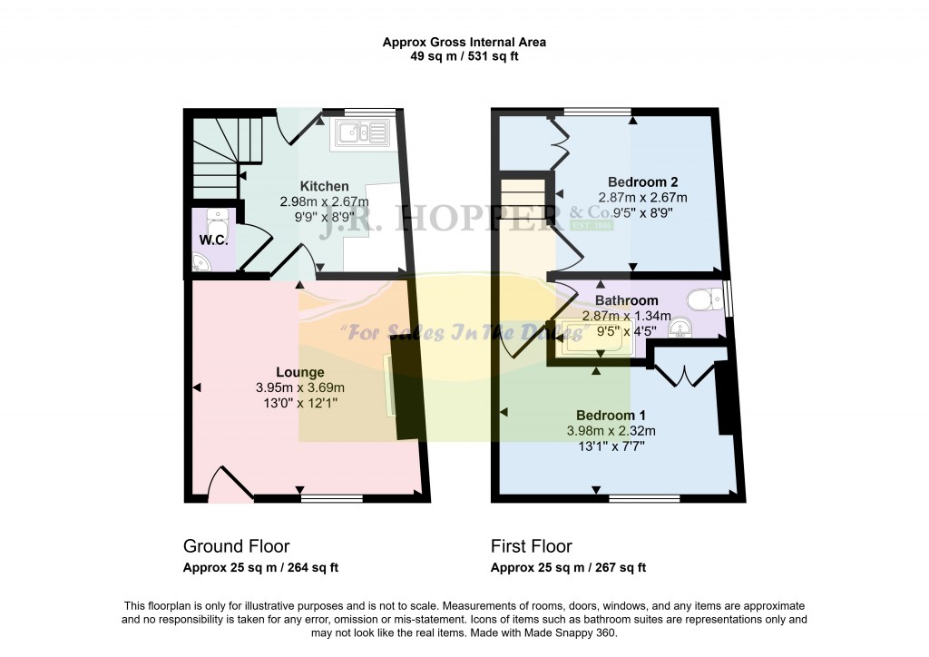 Floorplans For Burtersett, Hawes, North Yorkshire