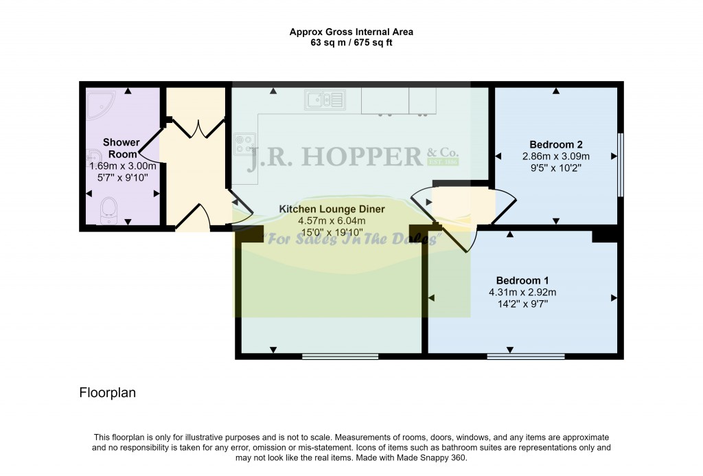 Floorplans For The Nurseries, Leyburn, North Yorkshire