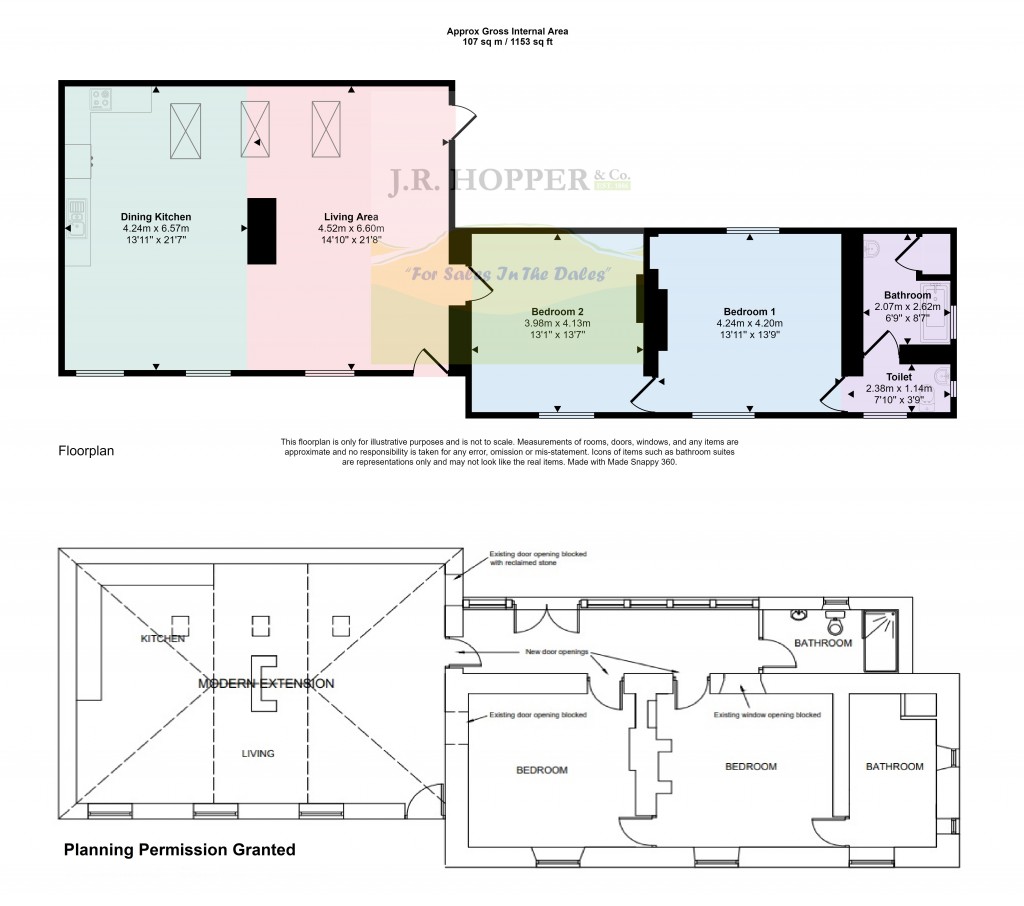 Floorplans For Nr Marske, Richmond, North Yorkshire