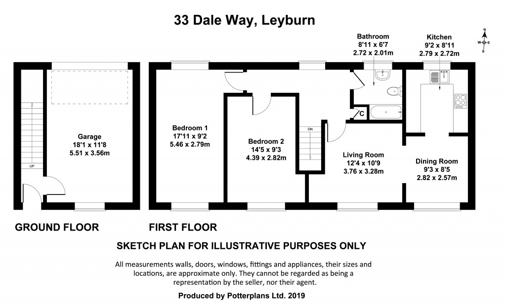 Floorplans For Leyburn, North Yorkshire