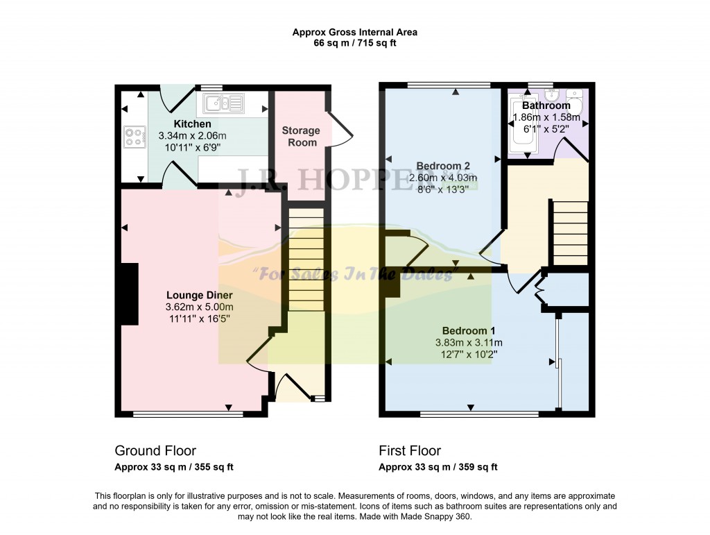 Floorplans For Middleham, Leyburn, North Yorkshire