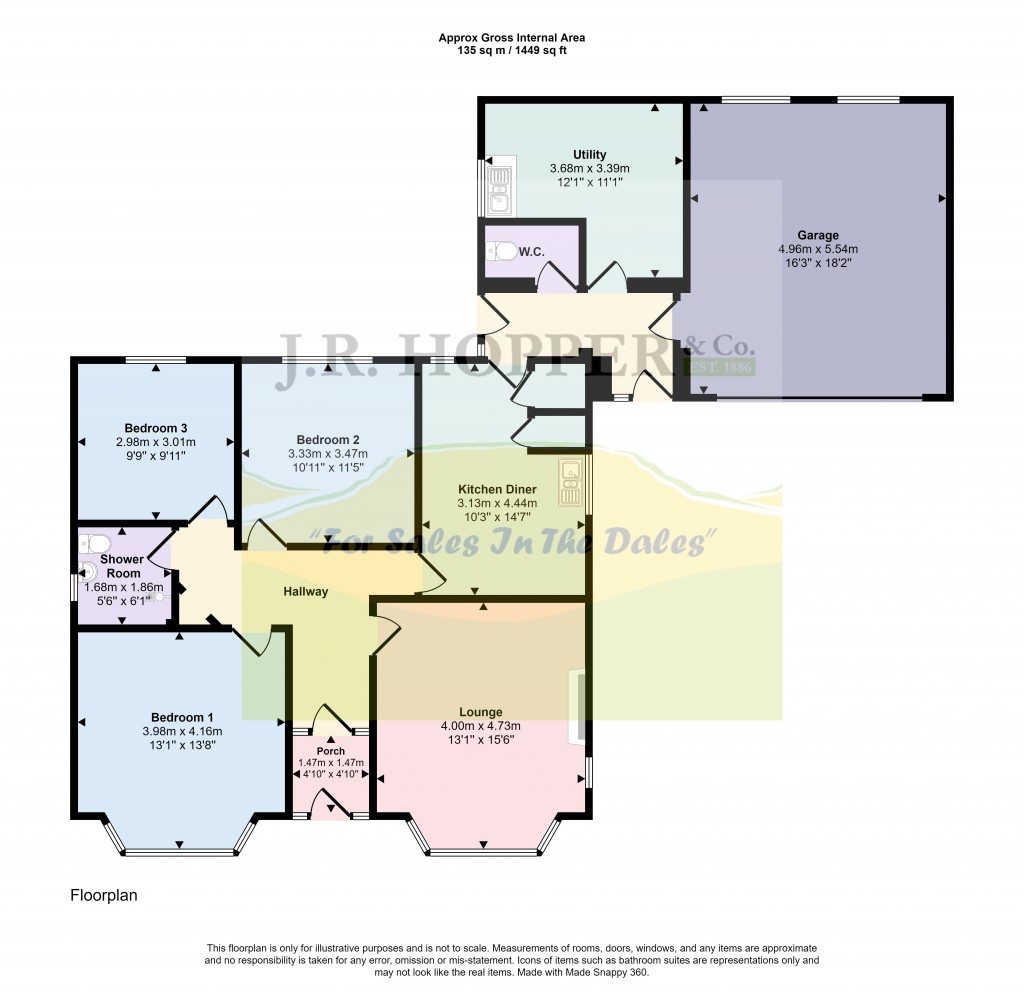 Floorplans For Redmayne Road, Kirkby Stephen