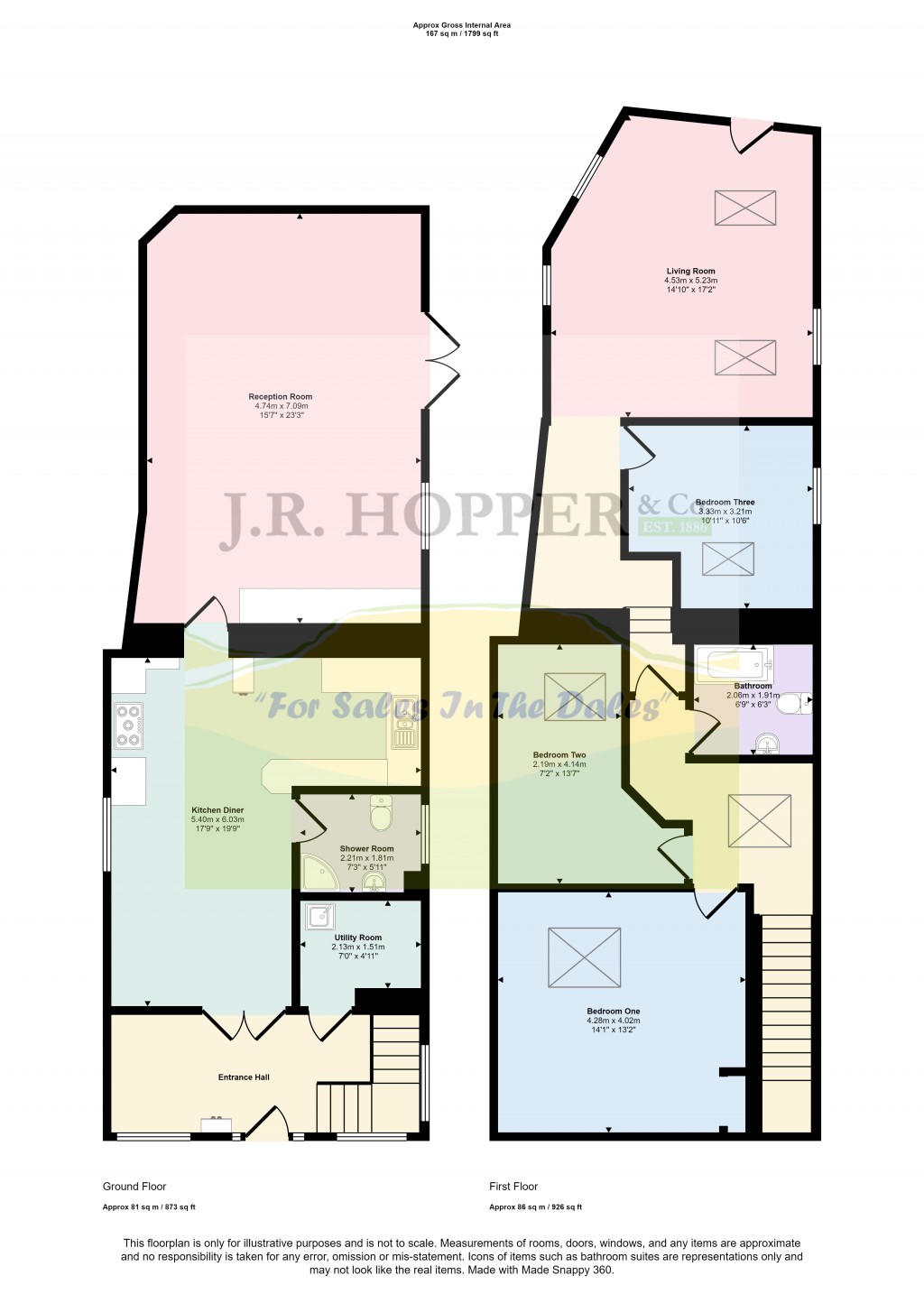 Floorplans For Burtersett, Hawes, North Yorkshire