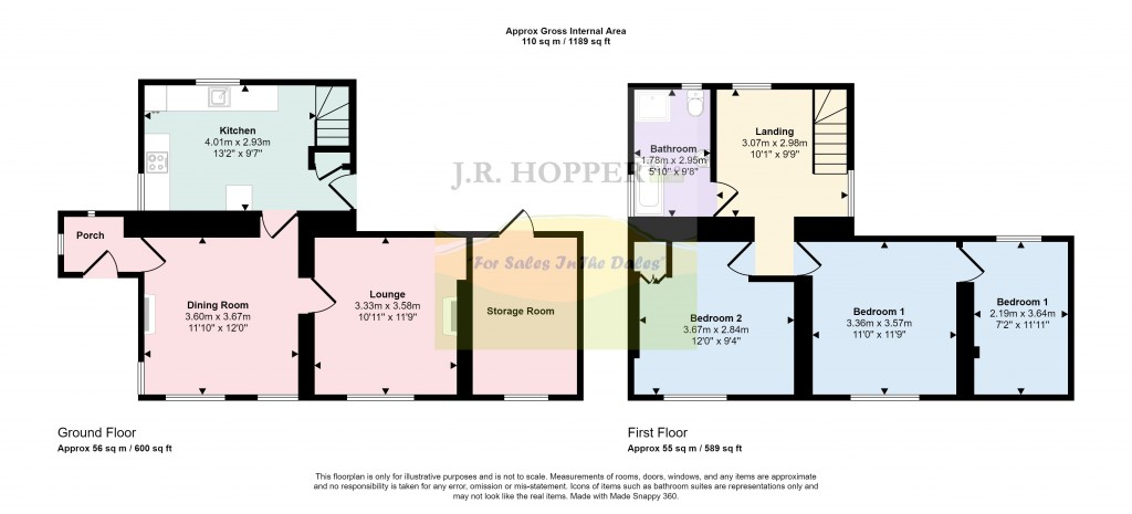 Floorplans For Mallerstang, Kirkby Stephen, Cumbria