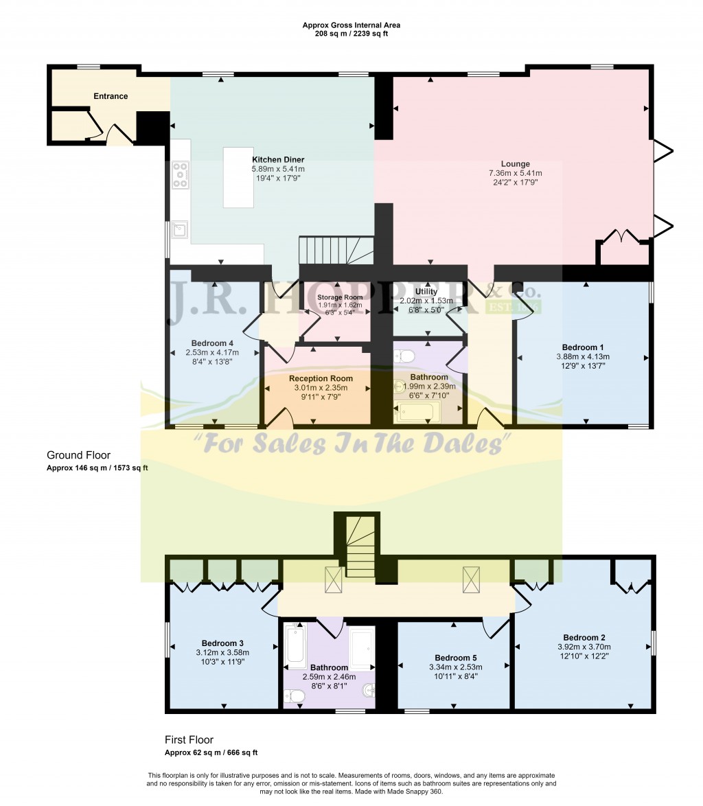 Floorplans For Askrigg, Leyburn, North Yorkshire