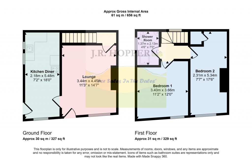 Floorplans For Middleham, Leyburn