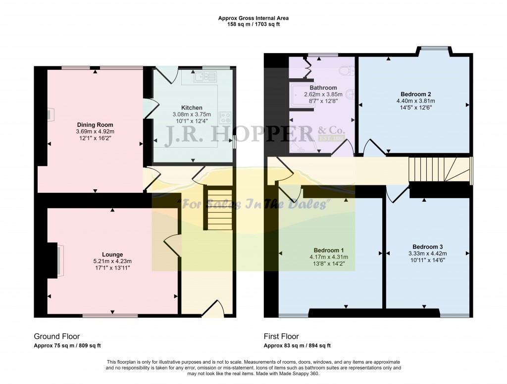 Floorplans For Middleham, Leyburn, North Yorkshire