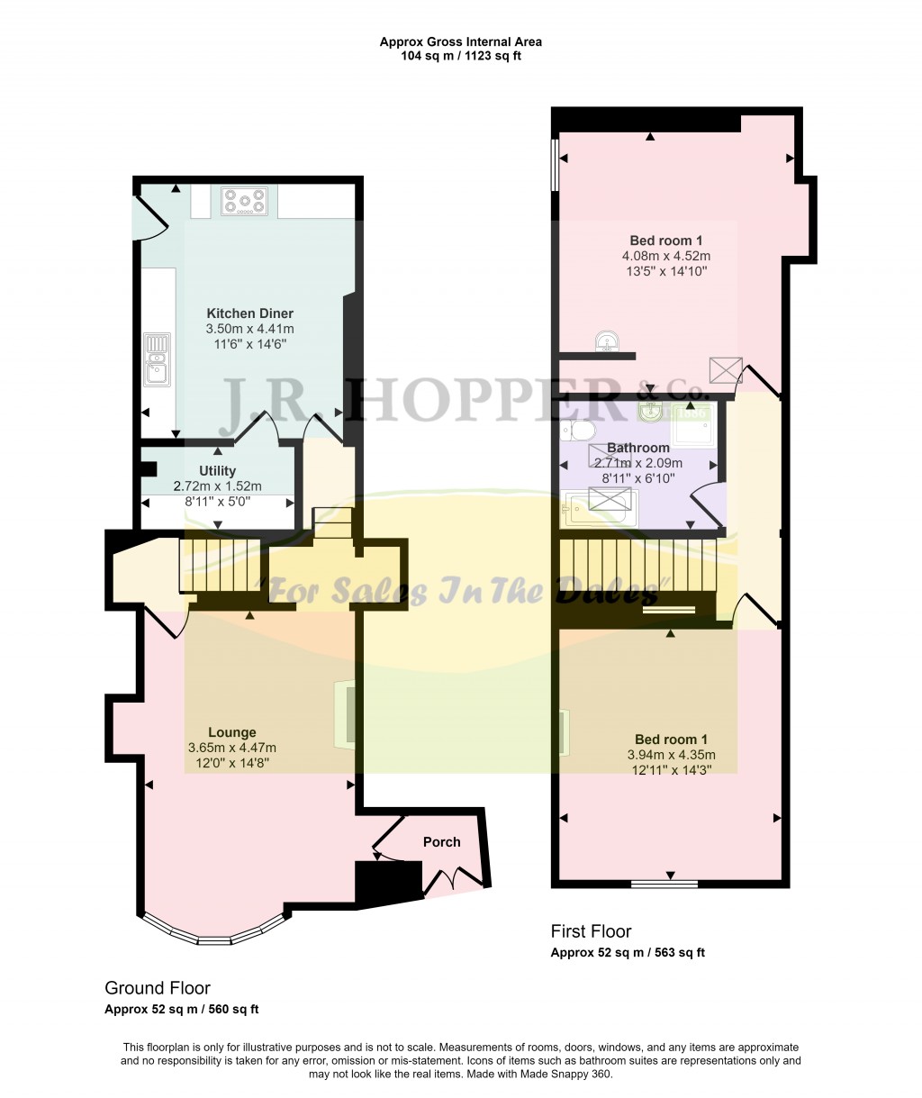 Floorplans For Middleham, Leyburn