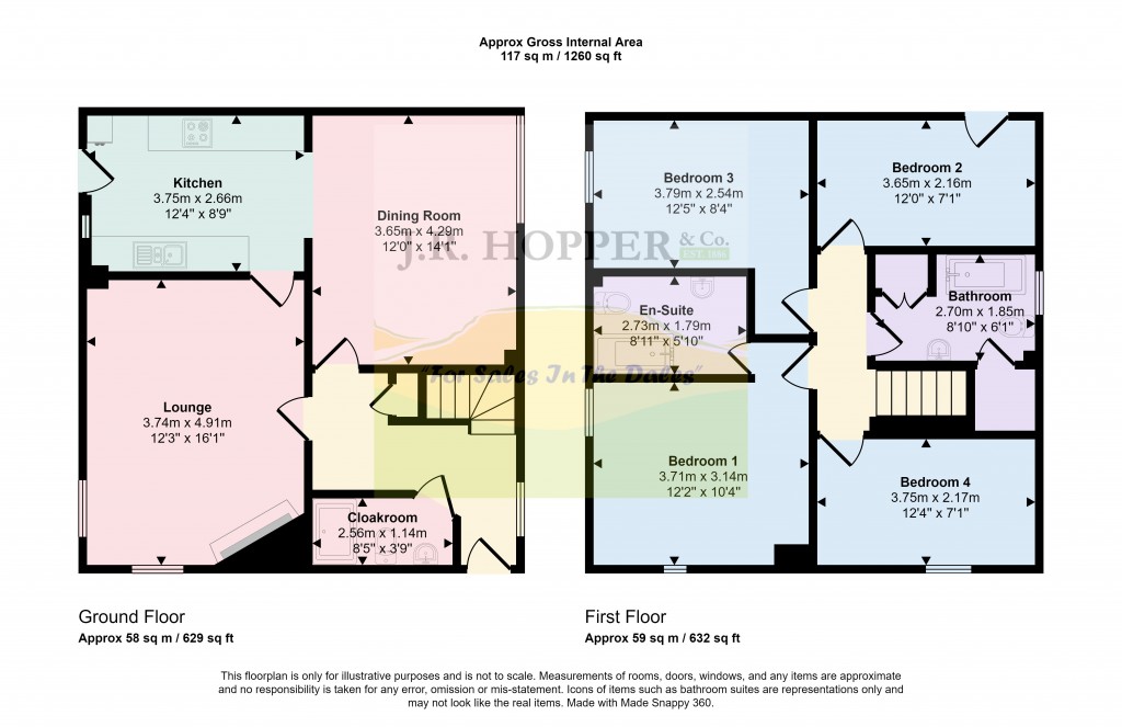 Floorplans For Leyburn, North Yorkshire