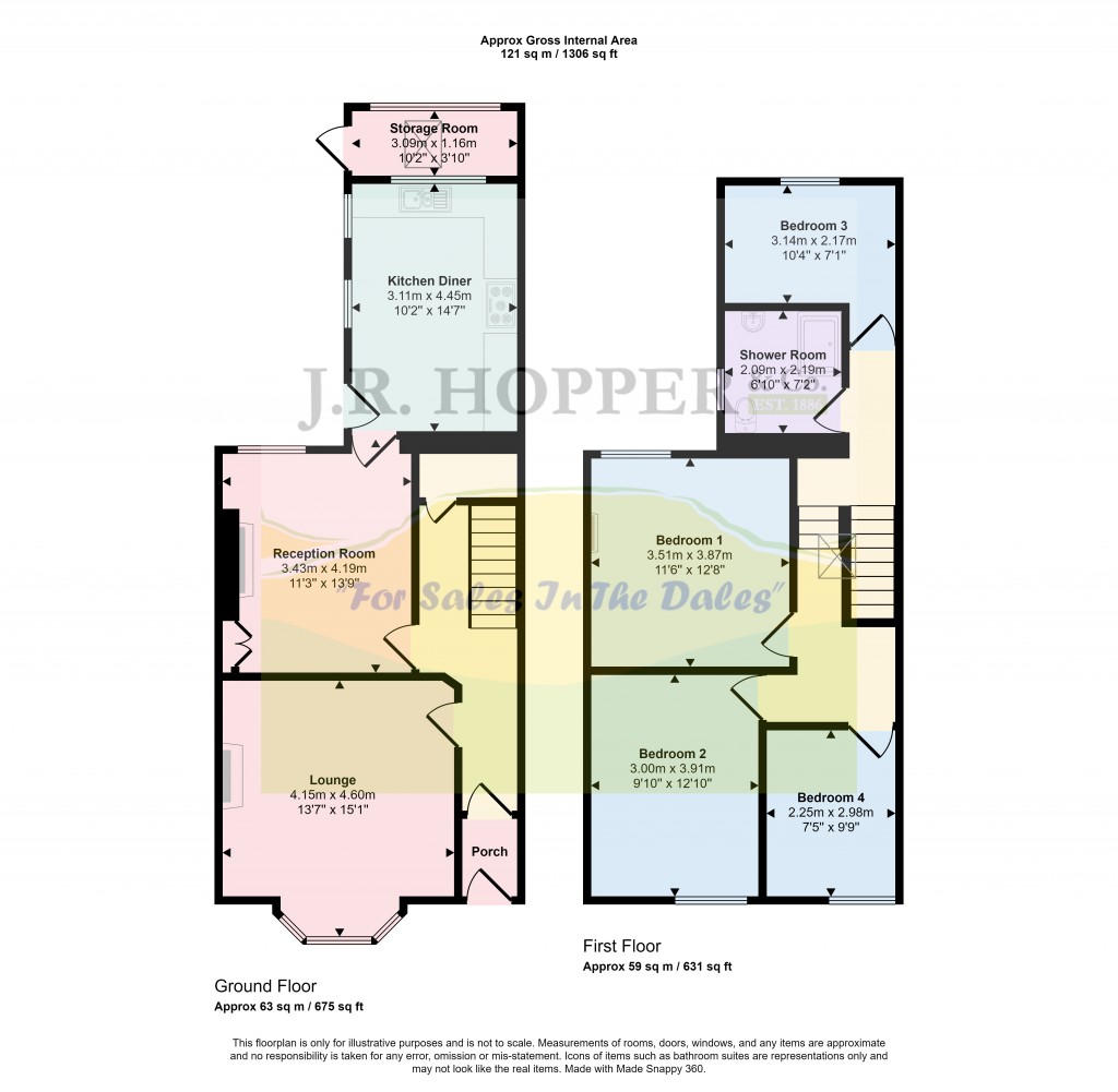 Floorplans For Nateby, Kirkby Stephen, Cumbria