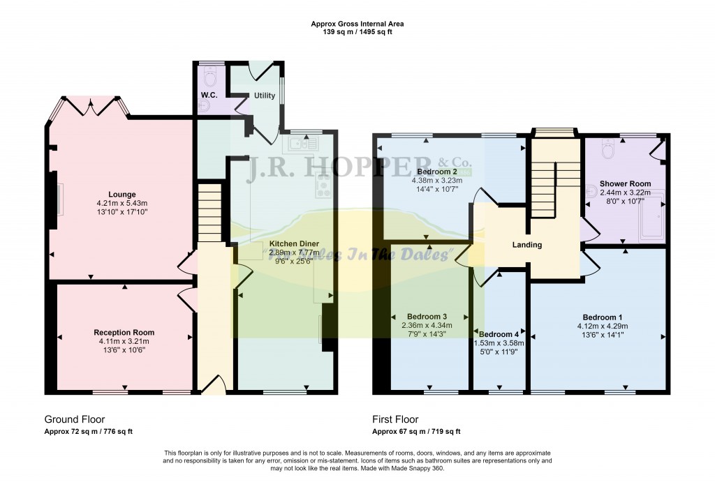 Floorplans For Askrigg, Leyburn, North Yorkshire