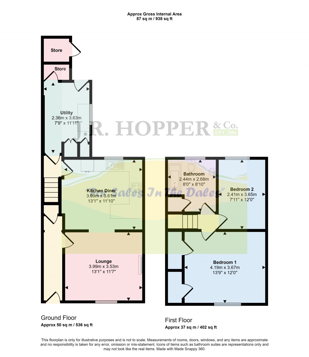 Floorplans For Tebay, Penrith, Cumbria