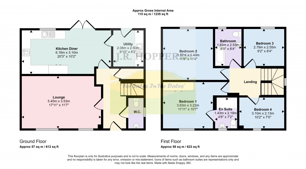 Floorplans For Spennithorne, Leyburn, North Yorkshire