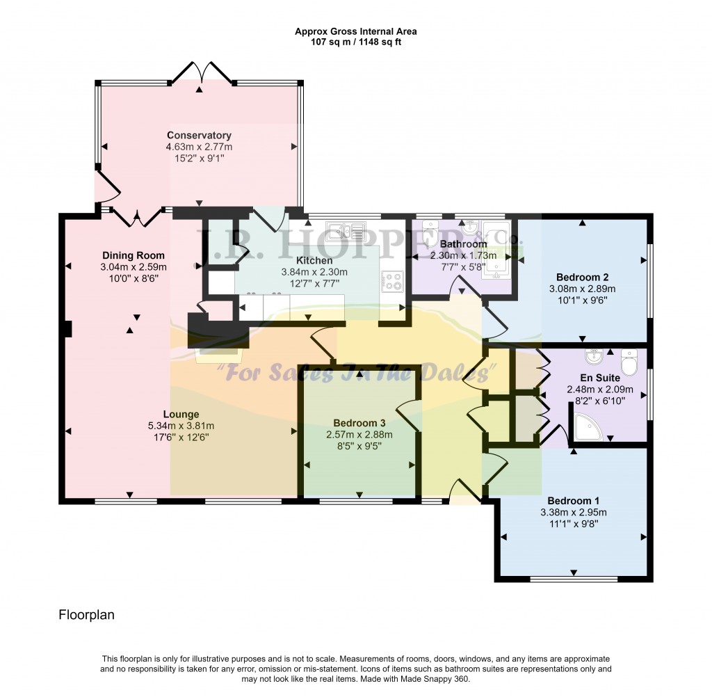 Floorplans For Middleham, Leyburn, North Yorkshire