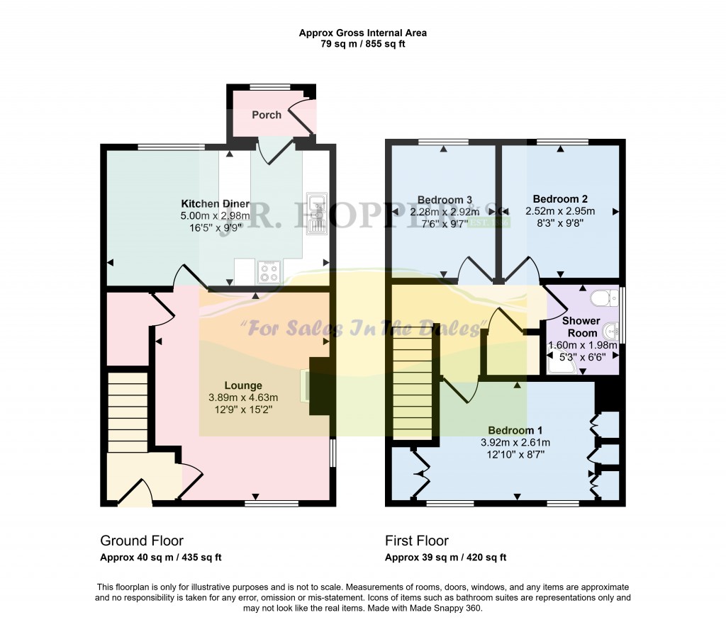 Floorplans For Bellerby, Leyburn, North Yorkshire