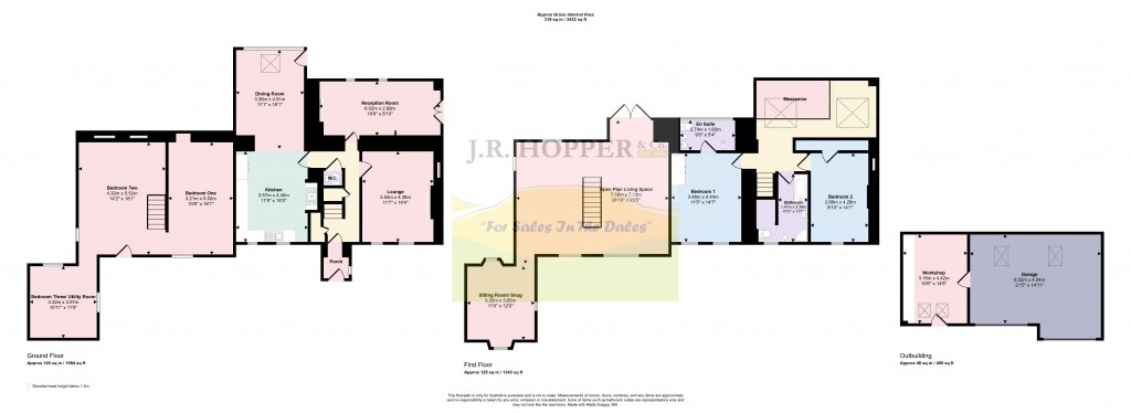 Floorplans For Ravenstonedale, Kirkby Stephen, Cumbria