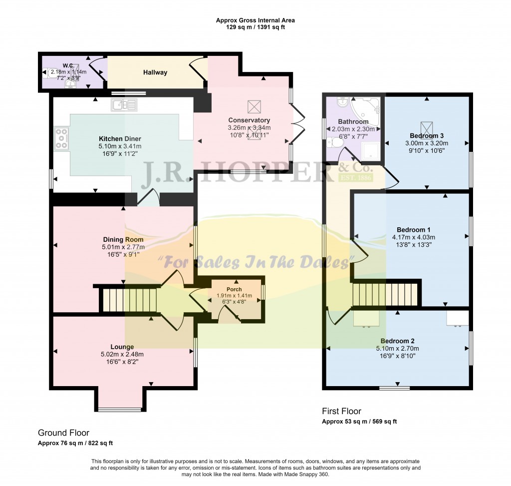 Floorplans For Hartley, Kirkby Stephen, Cumbria