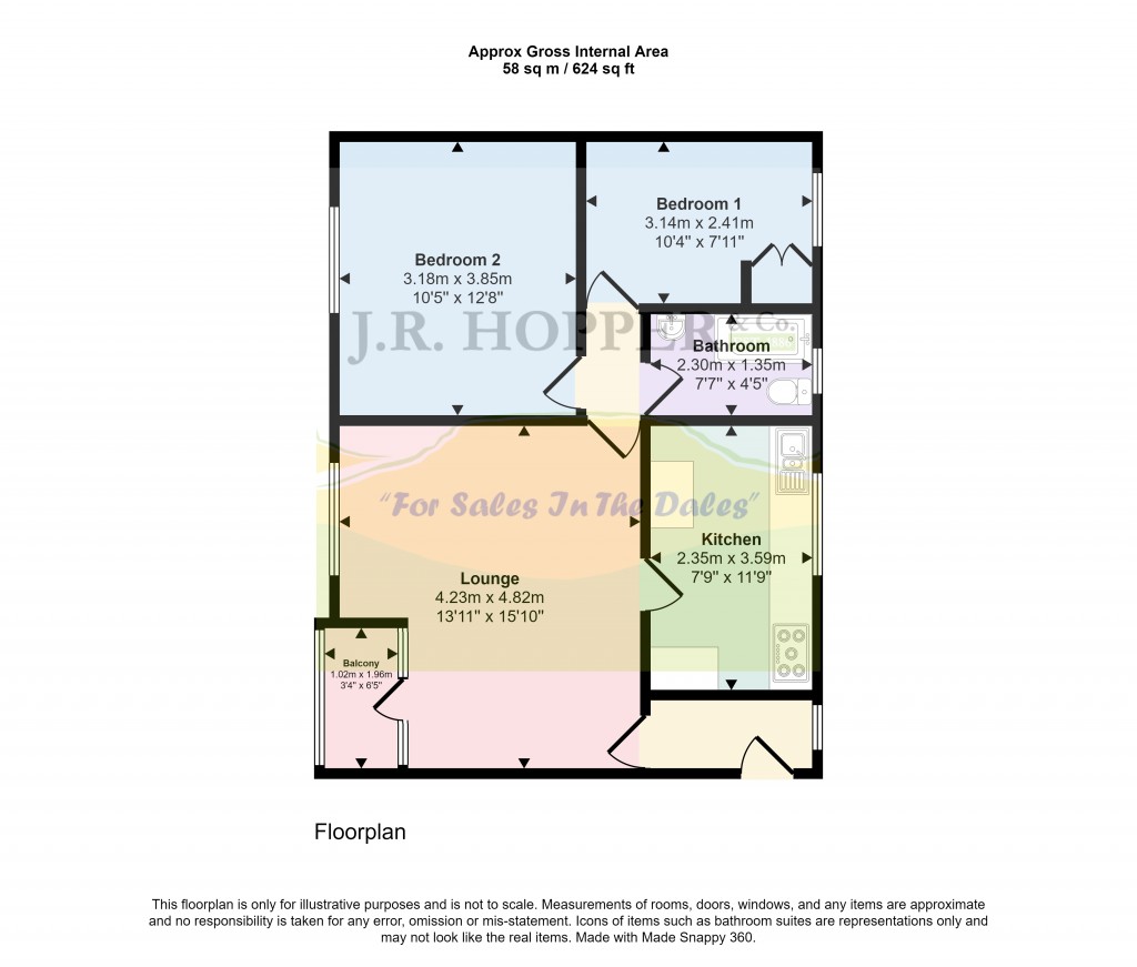 Floorplans For Askrigg, Leyburn, North Yorkshire