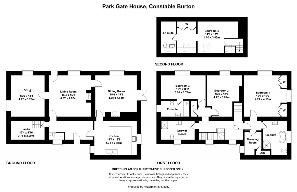 Floorplans For Leyburn, North Yorkshire