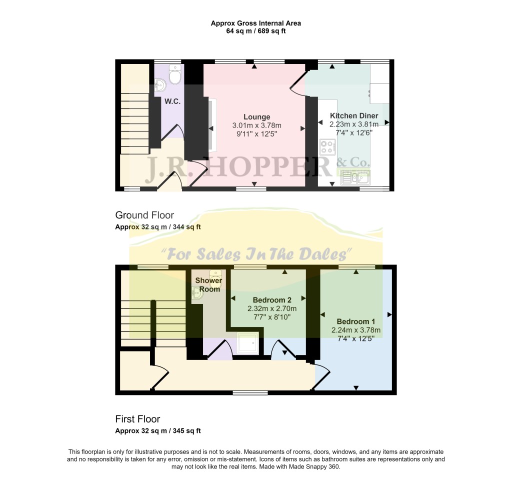 Floorplans For Bainbridge, Leyburn, North Yorkshire