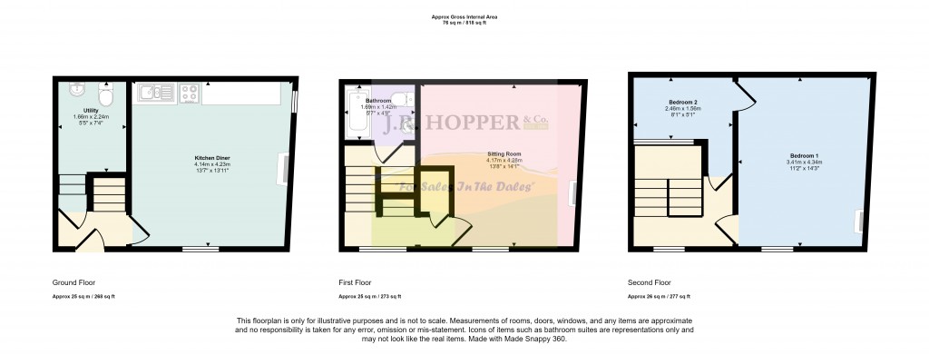 Floorplans For Reeth, Richmond, North Yorkshire