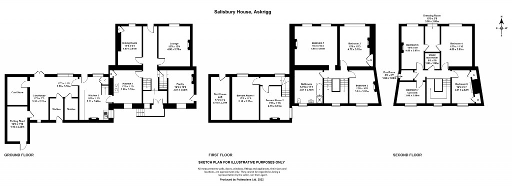 Floorplans For Askrigg, Leyburn, North Yorkshire