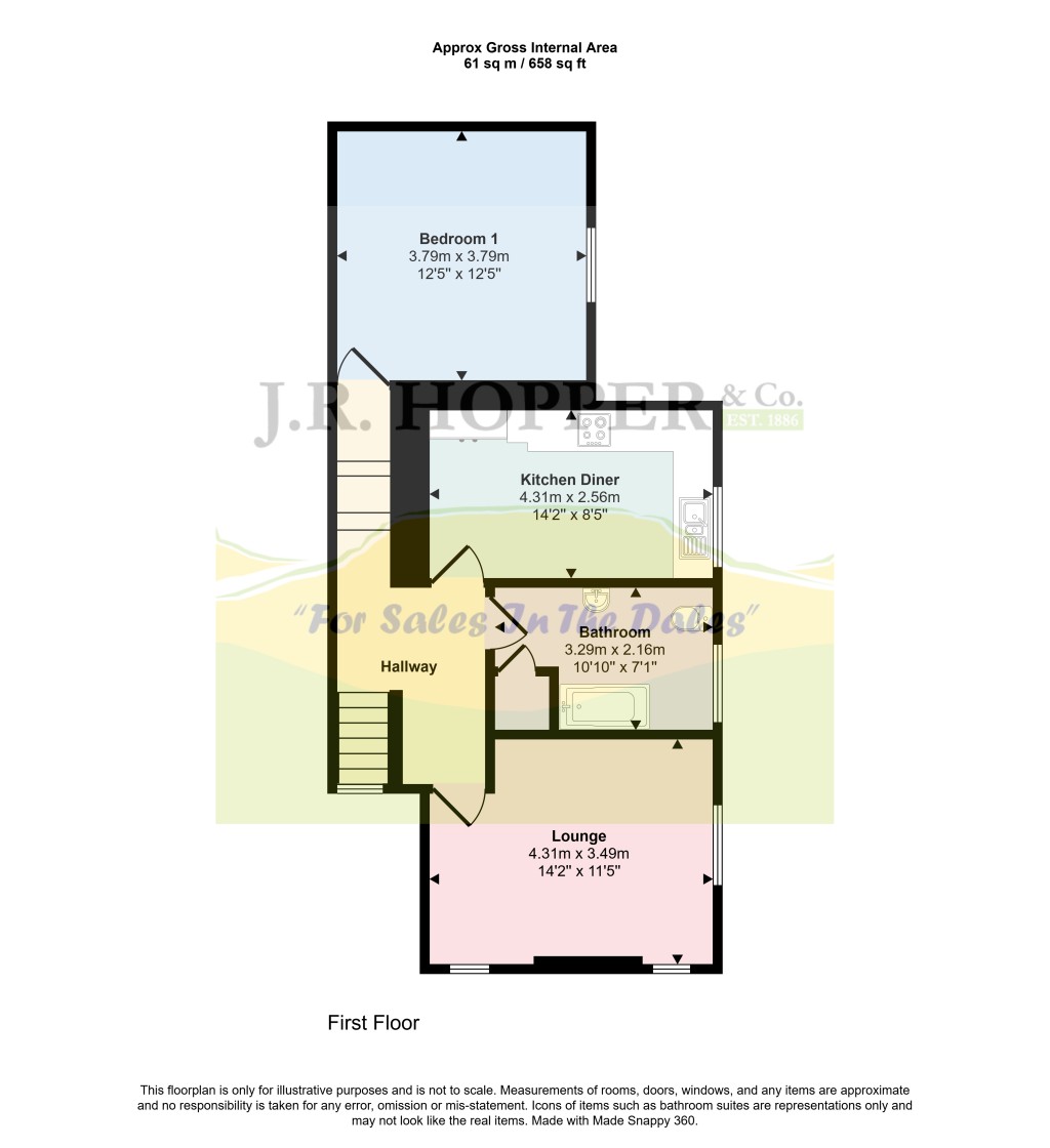 Floorplans For Moor Road, Leyburn, North Yorkshire