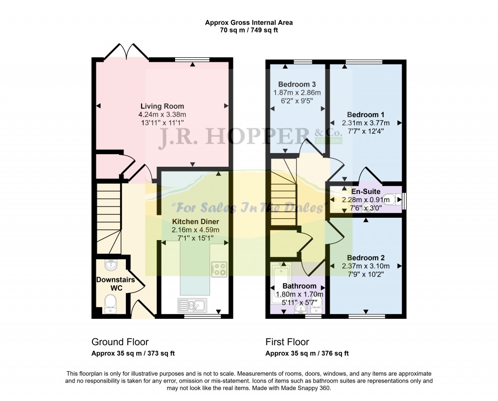 Floorplans For Leyburn, North Yorkshire